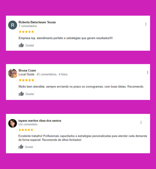 Há 4 anos atendendo empresas de áreas diversas oferecendo serviços de de marketing digital, redes sociais e marketing offline. Nosso foco é oferecer serviços de qualidade aliando preço justo e prazos obedecidos com transparência, comunicação e ética. Vem pra Nova's Marketing e dê mais visibilidade para a sua empresa! Tel.: (47) 99953-4788